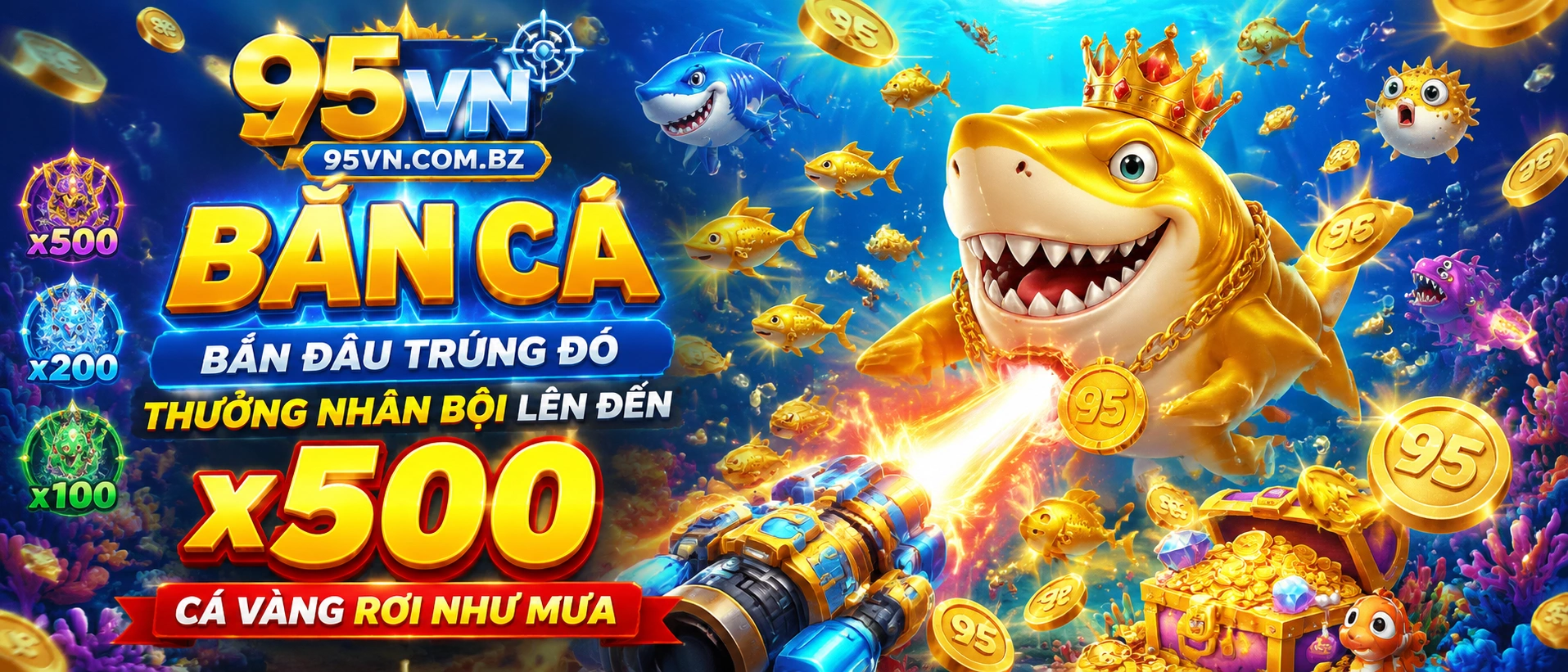 Minh họa bắn cá trên 95vn
