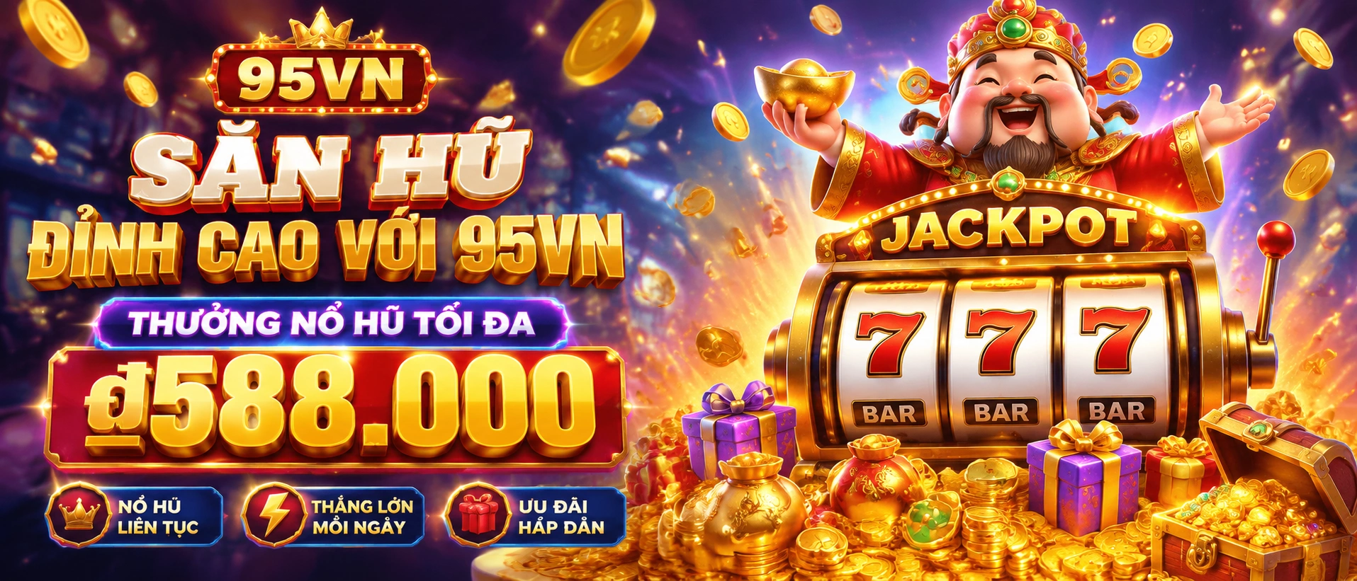 Khu Nổ Hũ tại 95vn.com.bz với danh mục game nổi bật