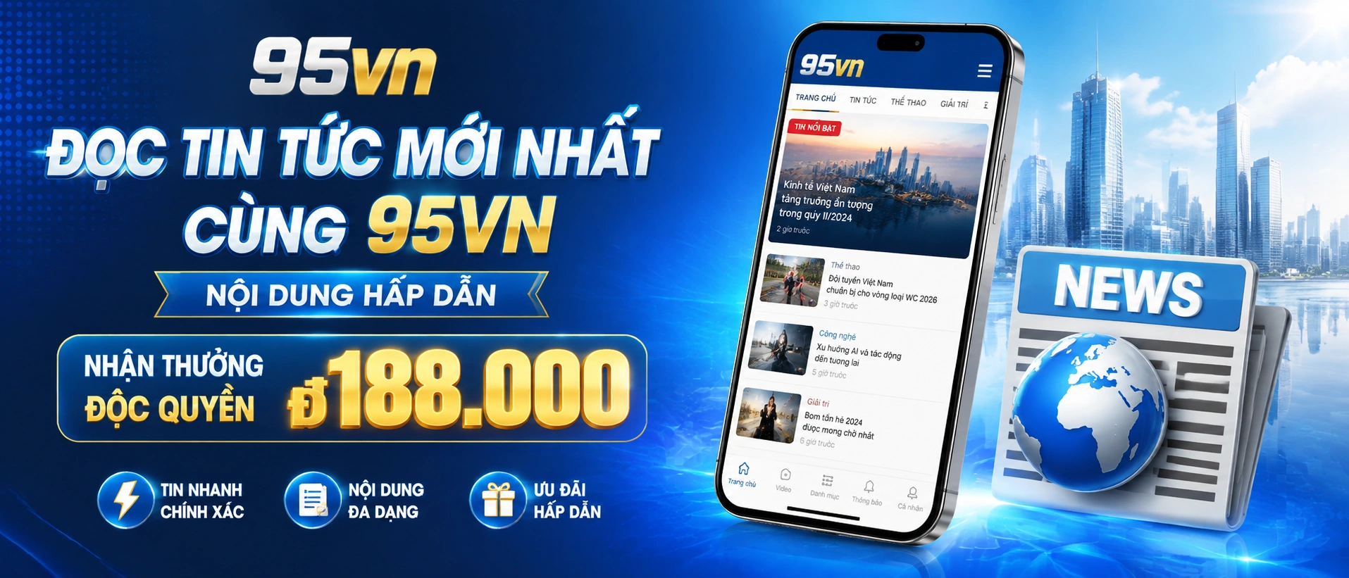 Người dùng xem tin ưu đãi trên điện thoại